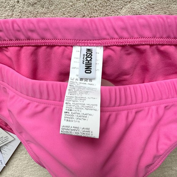 Made in ITALY Authentic MOSCHINO Men's BARBIECORE Logo SWIMSUIT Size M - Picture 6 of 11